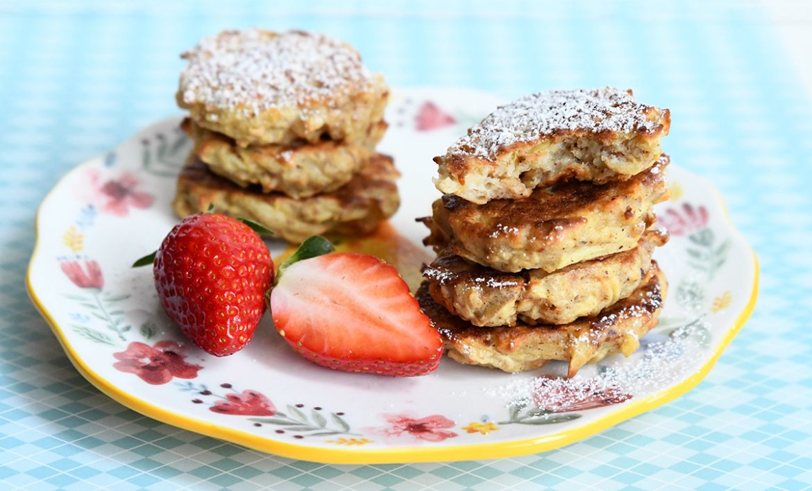 לביבות תפוחים מייפל, קינמון ופקאן